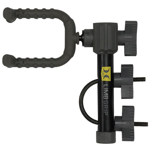 HAWK Hunting Limb Grip Portable Easy-To-Install Secure Bow Holder with 360-Degree Rotating Silent-Grip Limb Fork Weight Rating 8.5 Lbs