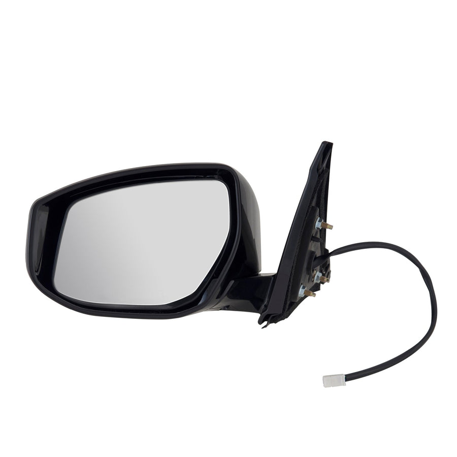 Mirror Driver Side for Nissan Maxima S Model, Black, Textured Cover, Foldaway, Power