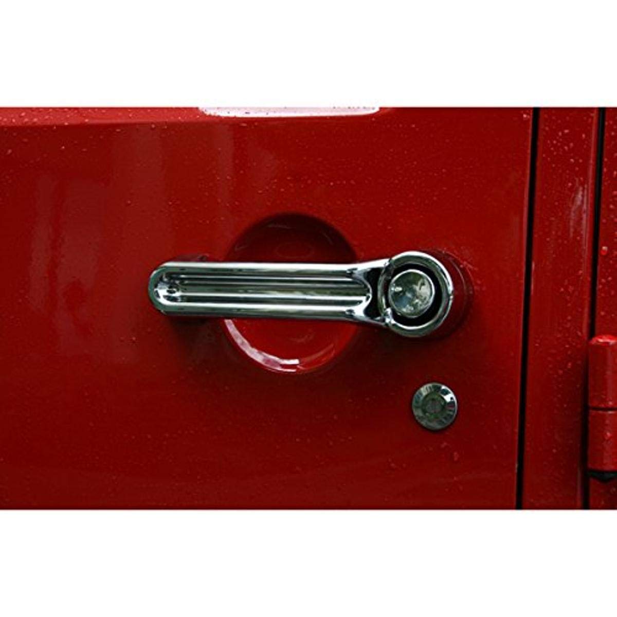 Door Handle Cover Kit, Chrome | Rugged Ridge | 13311.11 | Fits 2007-2018 Jeep Wrangler JK