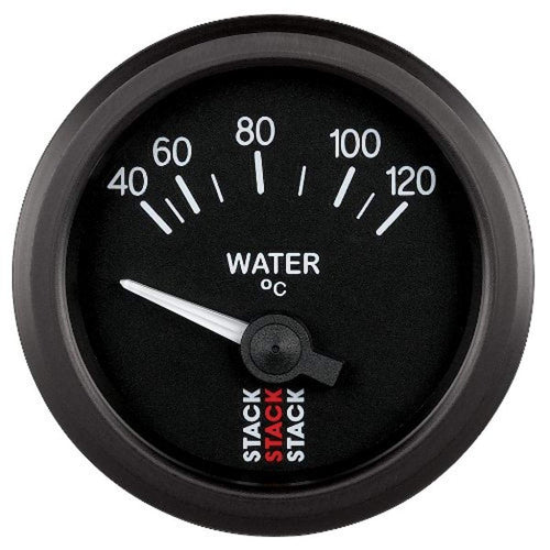 52mm Black ST3207 M10 Male 40-120°C Electric Water Temperature Gauge