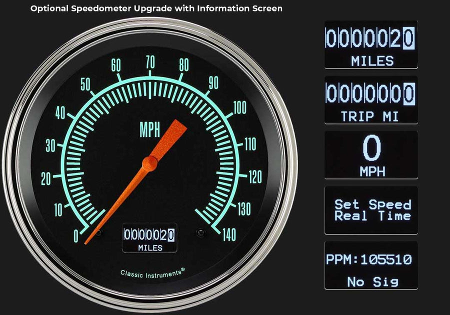 5IN Speedo, GS53SLC G Stock, 5IN Quad, 5IN TACH-GM