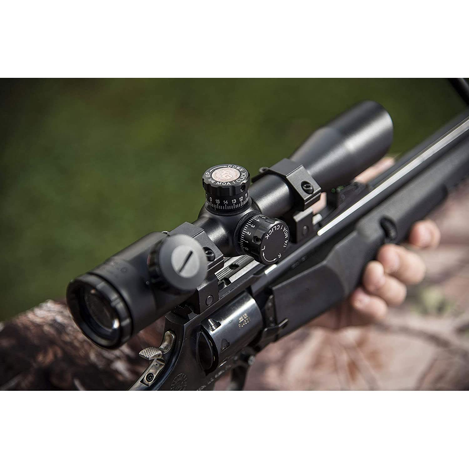 4x32mm TRUGLO Compact Crossbow Scope with Scope Rings Included| BDC / Rangefinder, Black