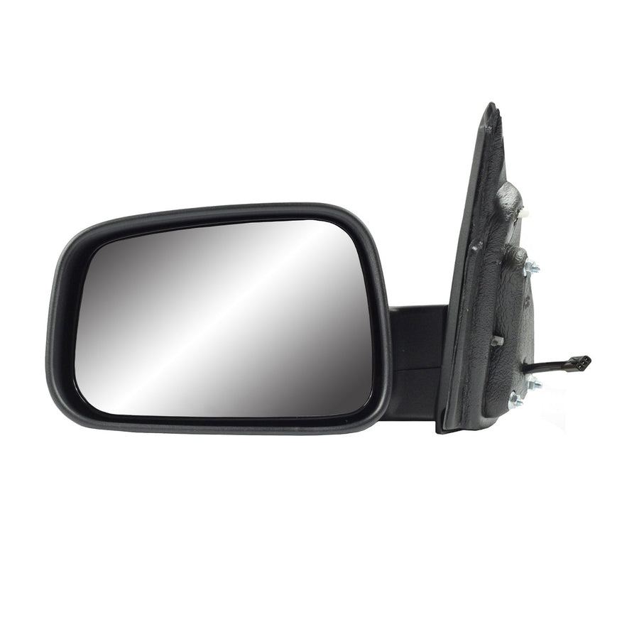 Driver Side Fit Mirror for Chevrolet HHR Wagon, Textured Black w/Chrome Cover, Foldaway, Power