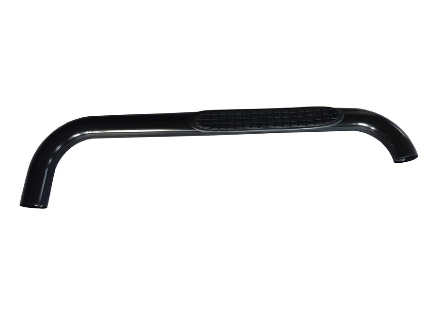 Nerf Bars TrailFX Fits Ford F-150 Standard Cab 2015-2026 Black Powder Coated Steel Side Steps with Molded Step Pads 3-Inch Round Bent Running Board Pair Rocker Panel Mount TrailFX A0042B