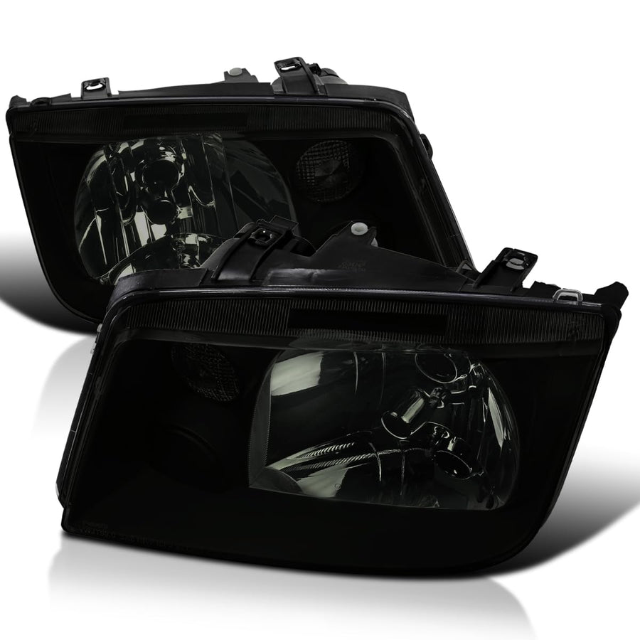 Black Smoke SPEC-D TUNING Headlights Compatible with 1999-2005 Volkswagen Jetta/Bora MK4