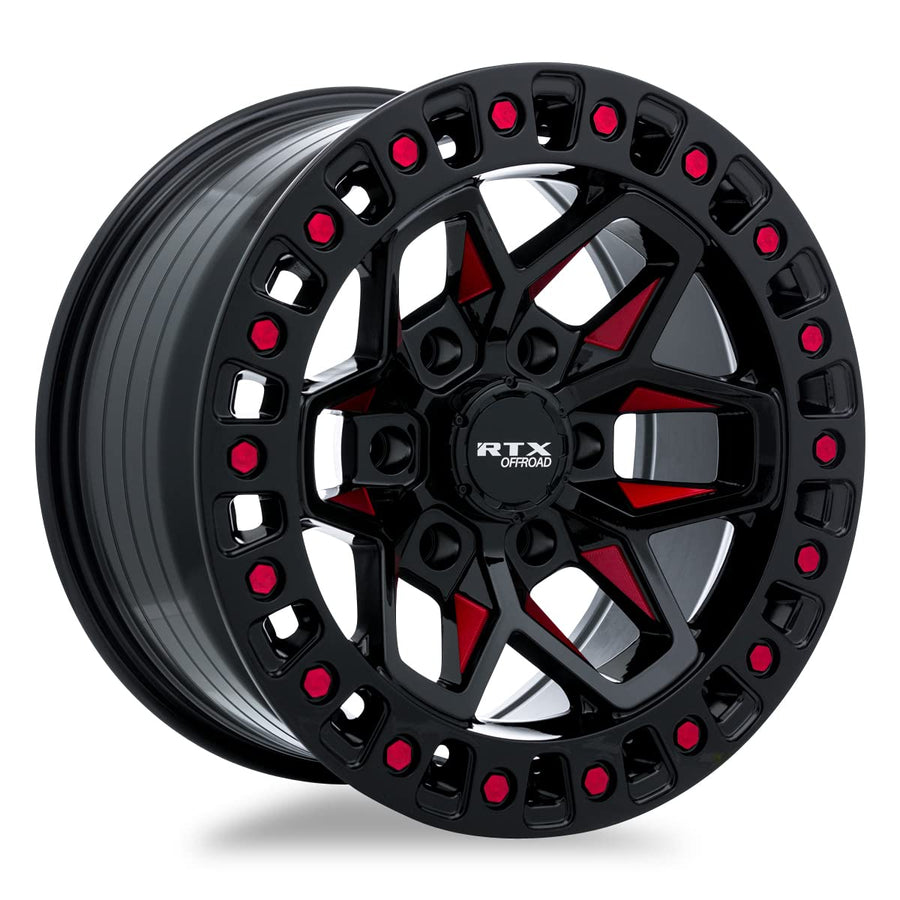 083031 RTX® Zion, Black Milled Red, 20x9 6x135 ET0 CB87.1 Offroad