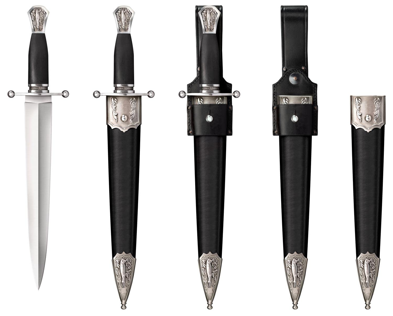 Arkansas Toothpick Cold Steel/with Ambidextrous Pocket/Belt Clip -