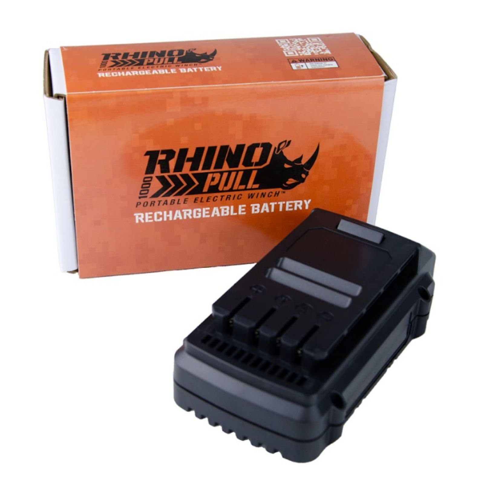Rhino Pull 1000 2.0Ah Rechargeable Lithium Ion Battery | MILE MARKER Single Black Replacement Pull 1000 Compatible with Portable Electric Winch