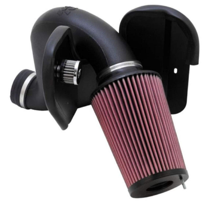 Cold Air Intake System K&N: High-Flow Air Filter, Increase Performance & Towing: Compatible with 2003-2007 Dodge/RAM: 2500,3500, 57-1532