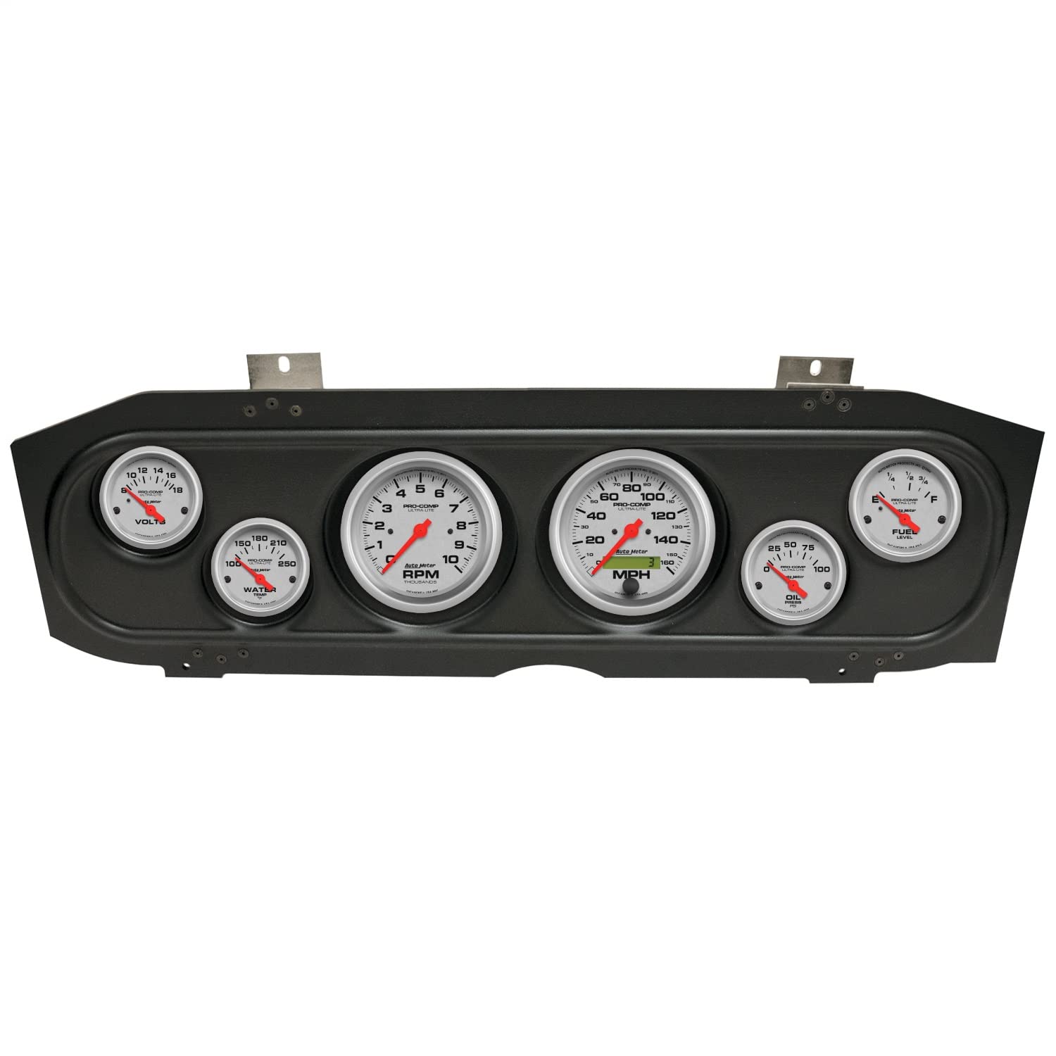 AutoMeter Dash Kit Direct Fit, (3 3/8" X2, 2 1/16" X4), MERC Cougar 69-70, Ultra-Lite (2913-13)