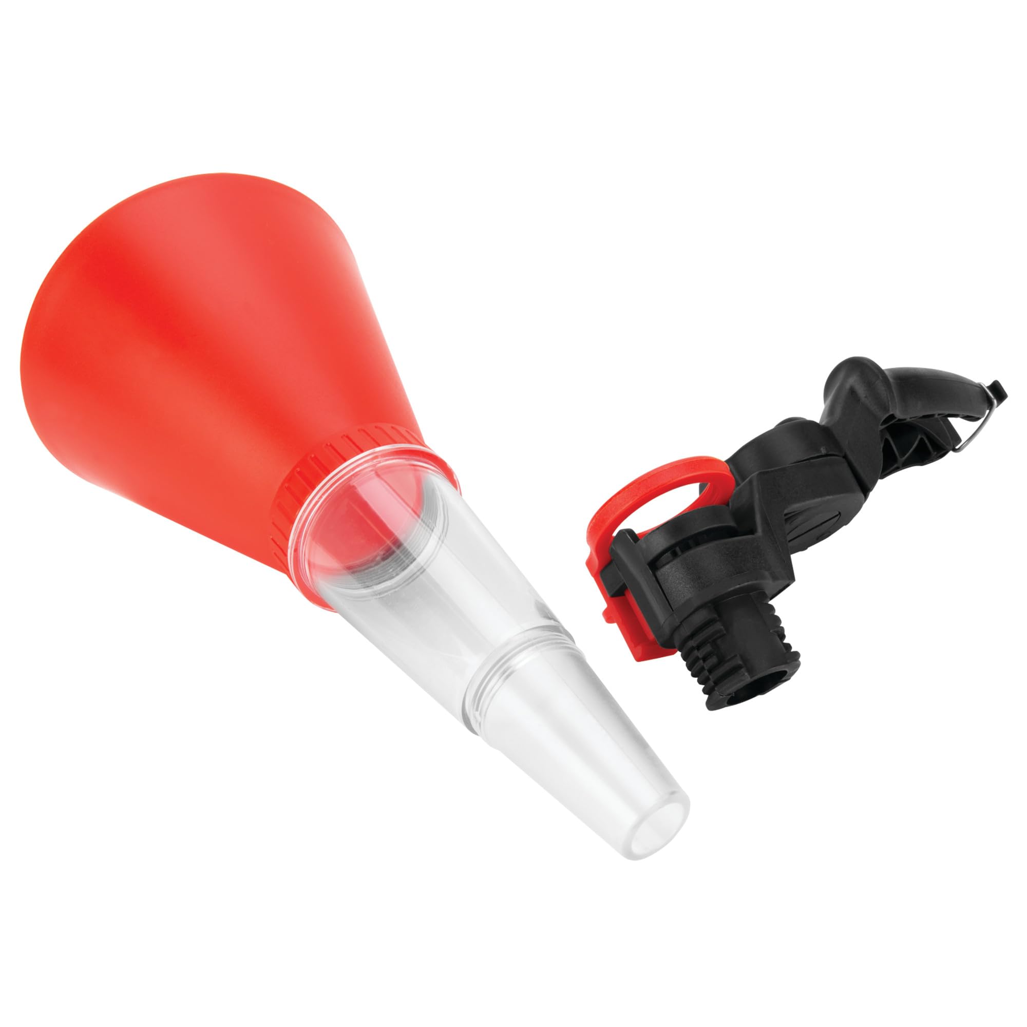Hands-Free Funnel Performance Tool W4069 with Clamp - Prevents Spills, Transparent Lower Chamber, Fits Most Vehicles, 257mm x 127mm Dimensions