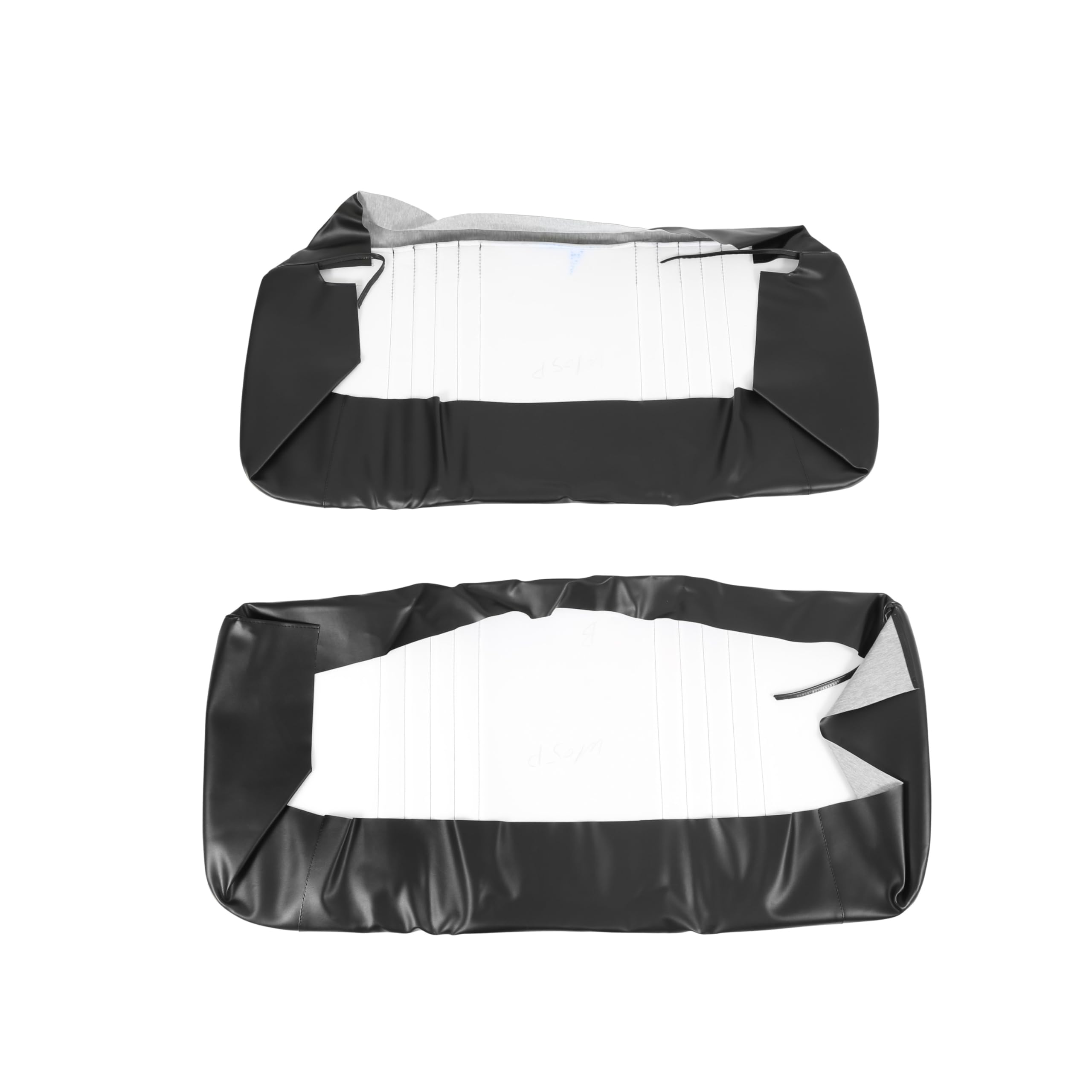 Original Style Brothers Trucks UPH5800BLACK Seat - All Vinyl - Pleated - Black