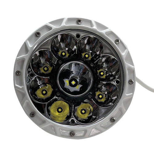 Marine Sport Lighting PRO Grade Marine Stern Light Fit 7 inch High Power LED Round Docking or Spreader MS7LEDWL