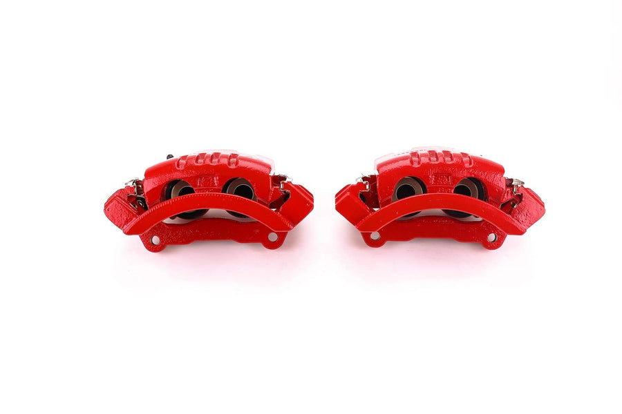 Power Stop High-Temp Rear Red Powder Coated Calipers For 2006-2008 Dodge Ram 1500, 2003-2008 Dodge Ram 2500 3500 (Model Specific), S4894