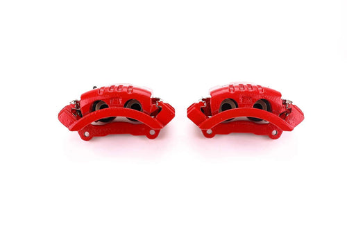 Power Stop High-Temp Rear Red Powder Coated Calipers For 2006-2008 Dodge Ram 1500, 2003-2008 Dodge Ram 2500 3500 (Model Specific), S4894