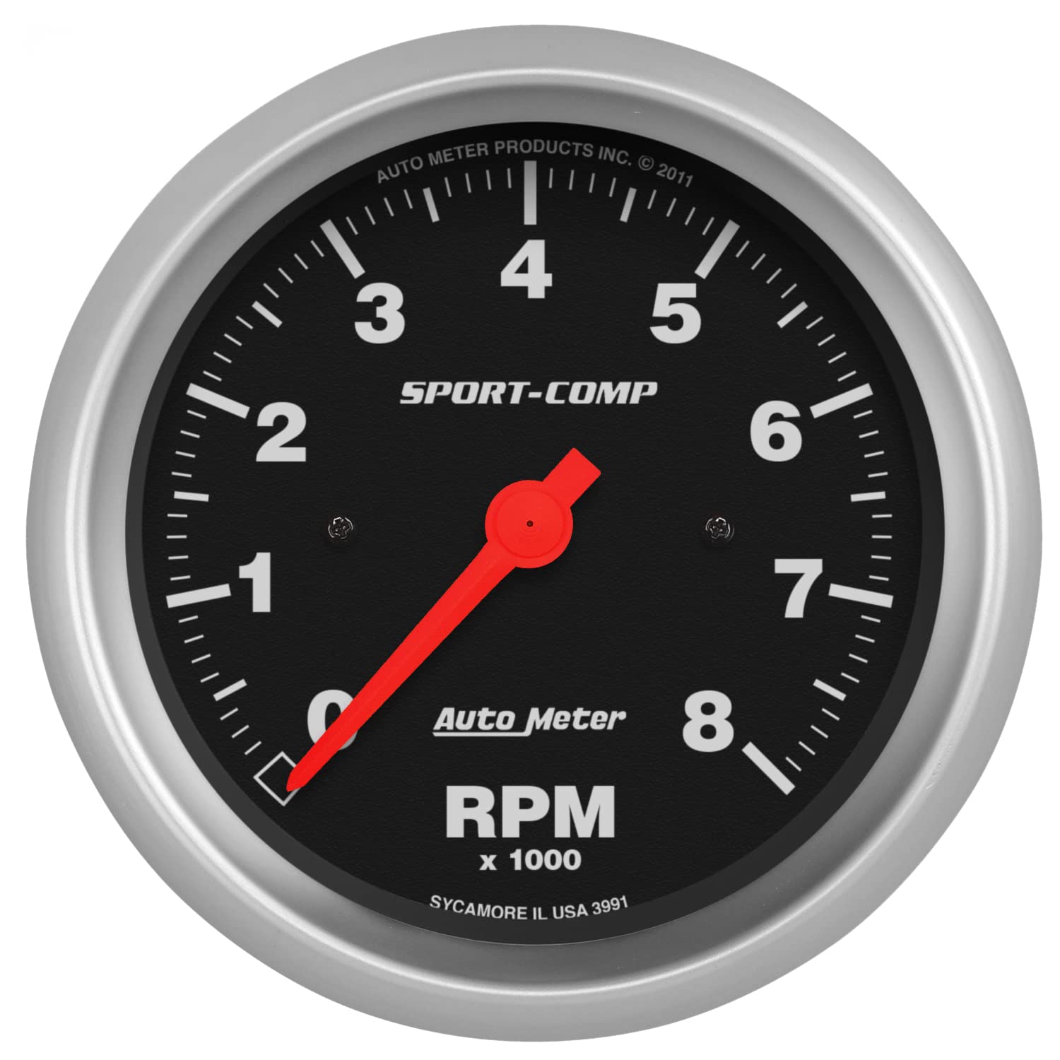 Auto Meter Sport-Comp 3991 In-Dash Electric Tachometer, 3.375 in.