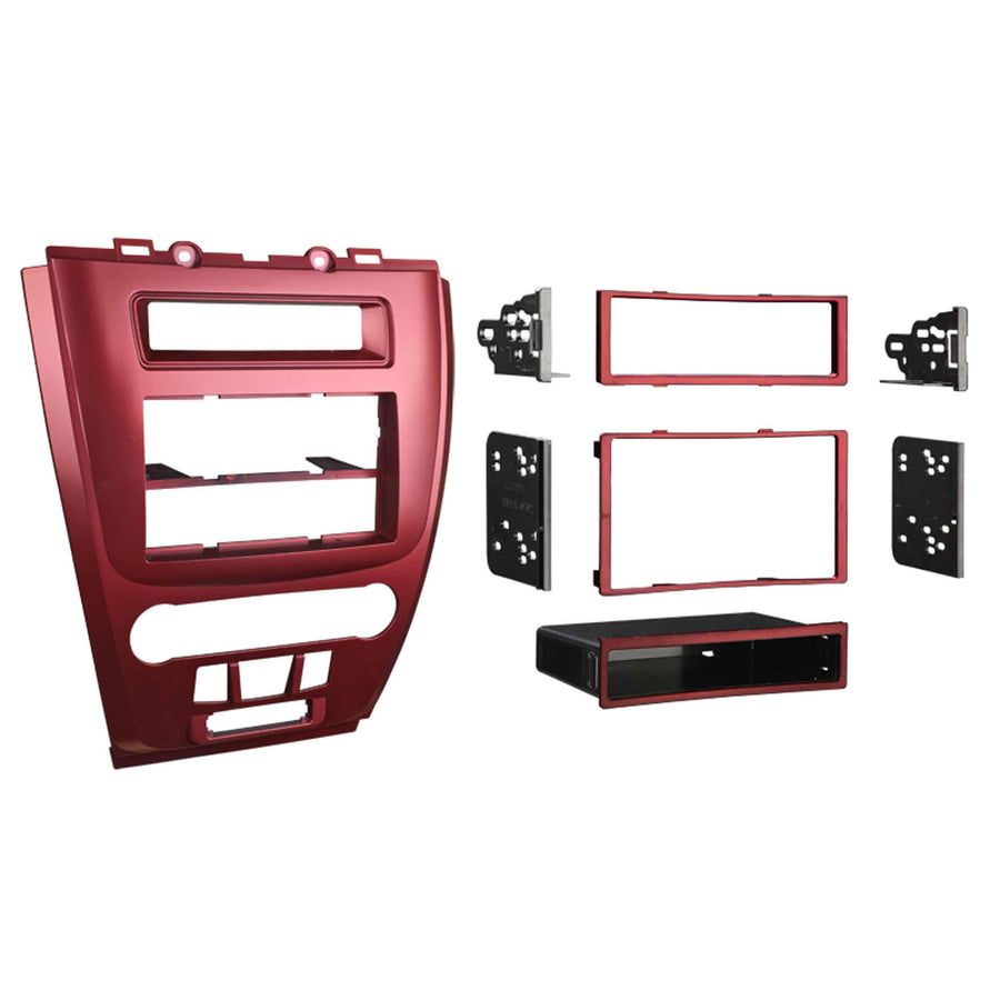 Metra 99-5821R Installation Dash Kit for Single or Double DIN 2010 Ford Fusion and Mercury Milan, Red