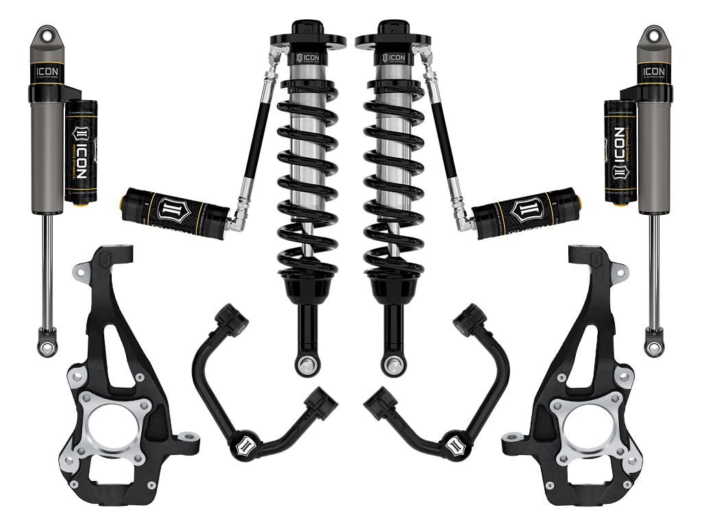 2021-2024 Ford F-150 ICON 4WD, 3.5-4.5" Lift, Stage 3 Suspension System, Tubular