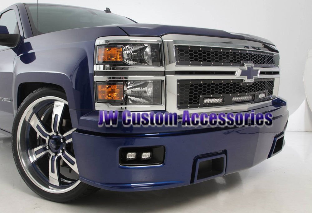Chevrolet Silverado Street Scene 950-70221 Front Stainless Steel Bumper