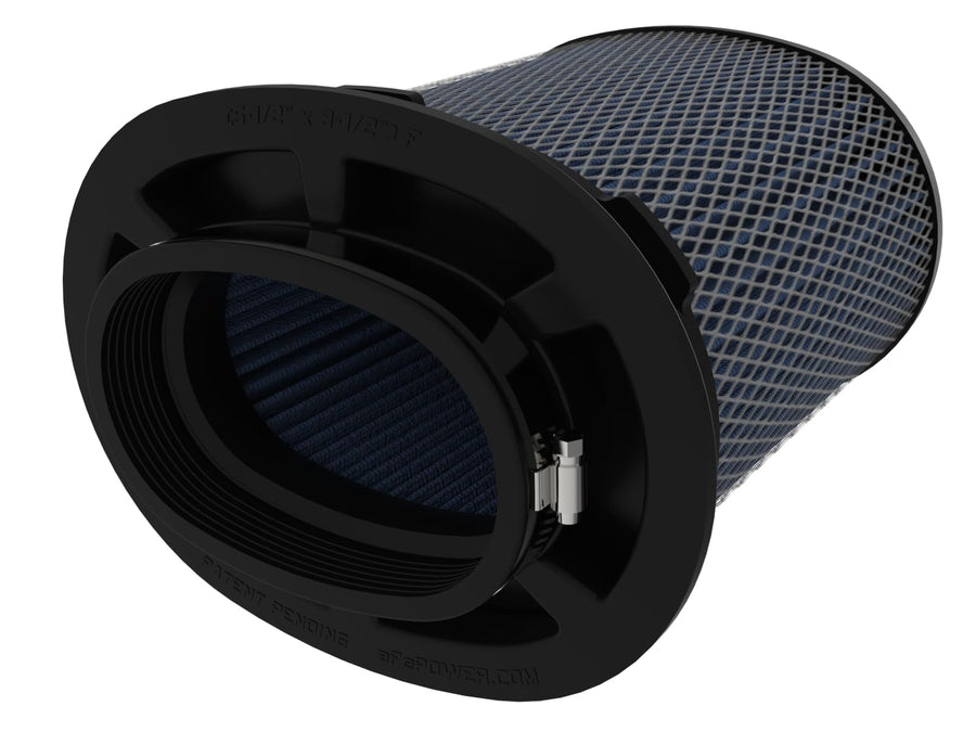 Momentum Intake Replacement Air Filter aFe POWER w/Pro 10R Oiled Media - 5.50"x3.50" Inlet, 9" Tall - #20-91208T
