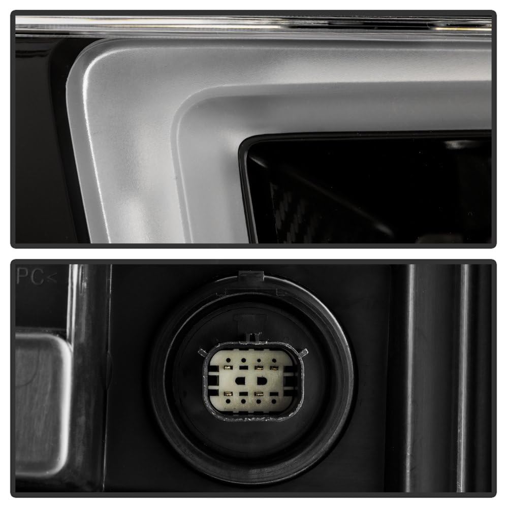 Chevy Silverado 20-23 2500 Superduty Spyder w/DRL LED Headlight (Fit Halogen Model only) - Black