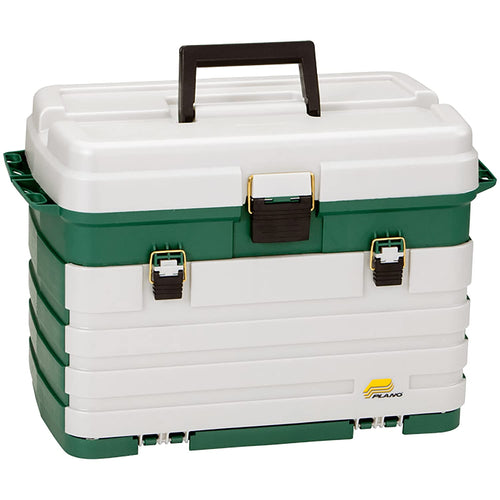 4-Drawer Plano Tackle Box Green Metallic/Silver ,One Size