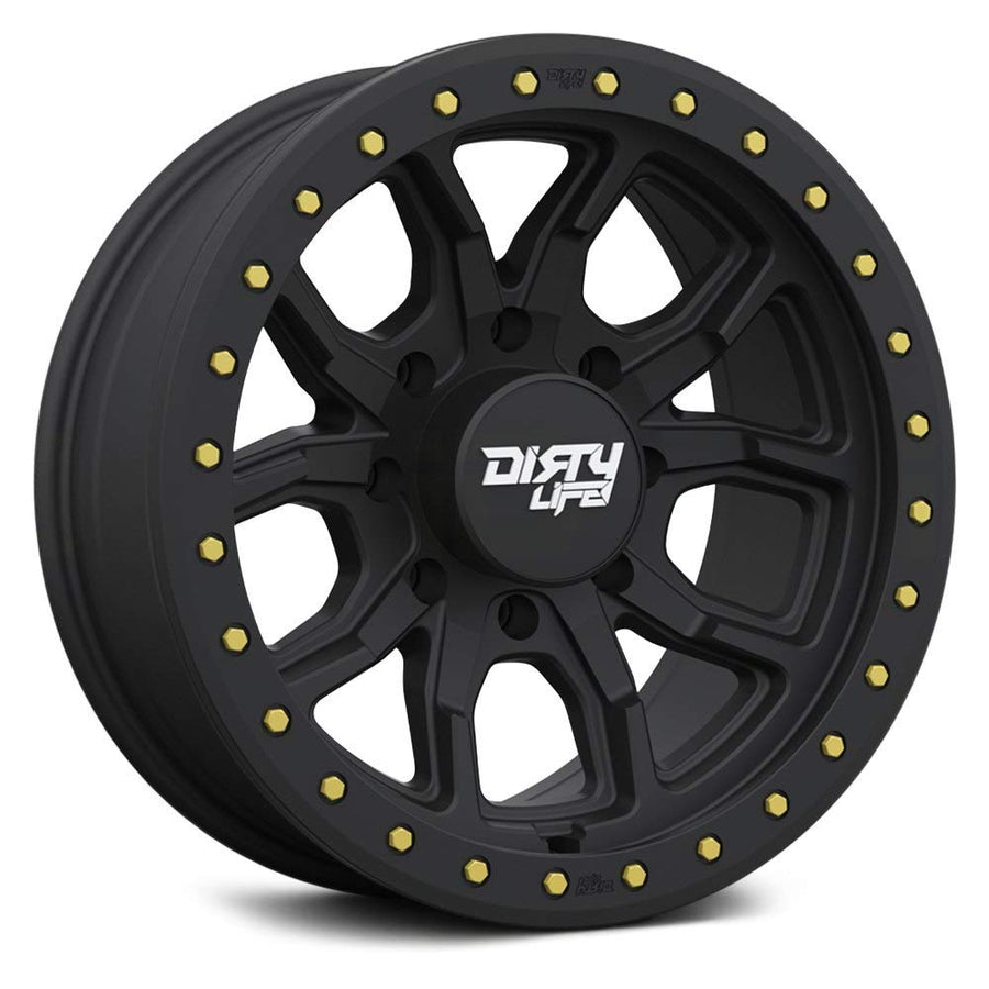 20x9 DT-1, Bolt Pattern: 6x135/, Offset: 12, MATTE BLACK W/SIMULATED RING, set of 1