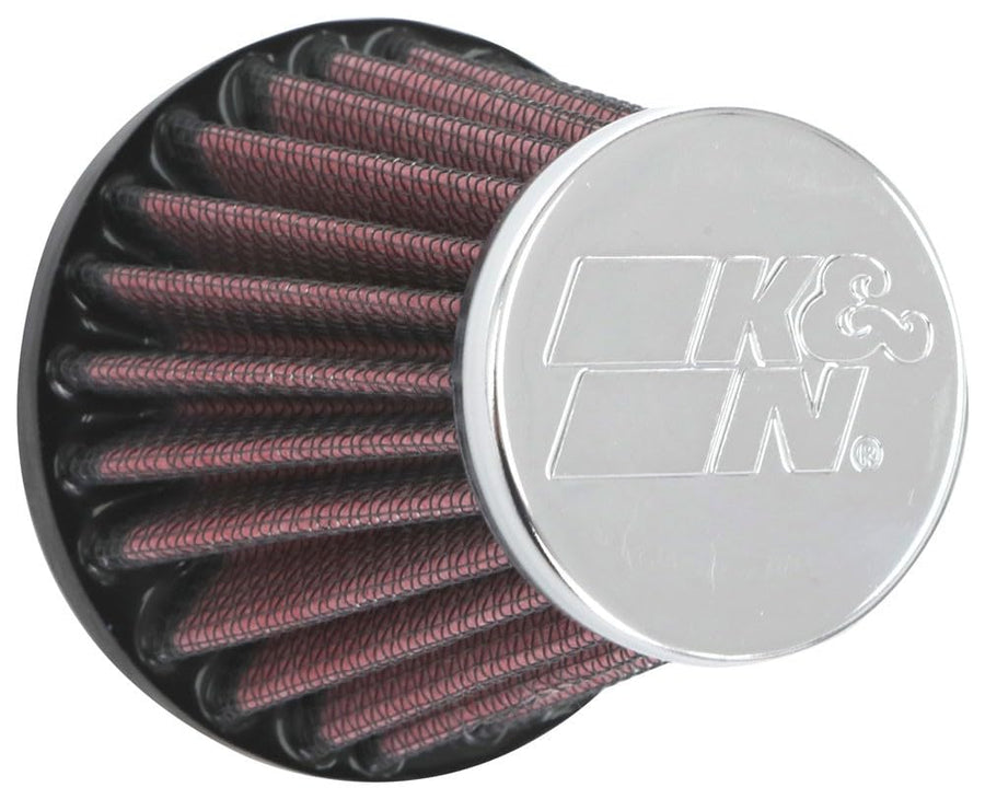 High-Flow K&N Original Lifetime Universal Clamp-On Air Filter: High Performance, Premium: Flange Diameter: 1.8125 In, Filter Height: 3 In, Flange Length: 0.625 In, Shape: Round Tapered, RC-2320