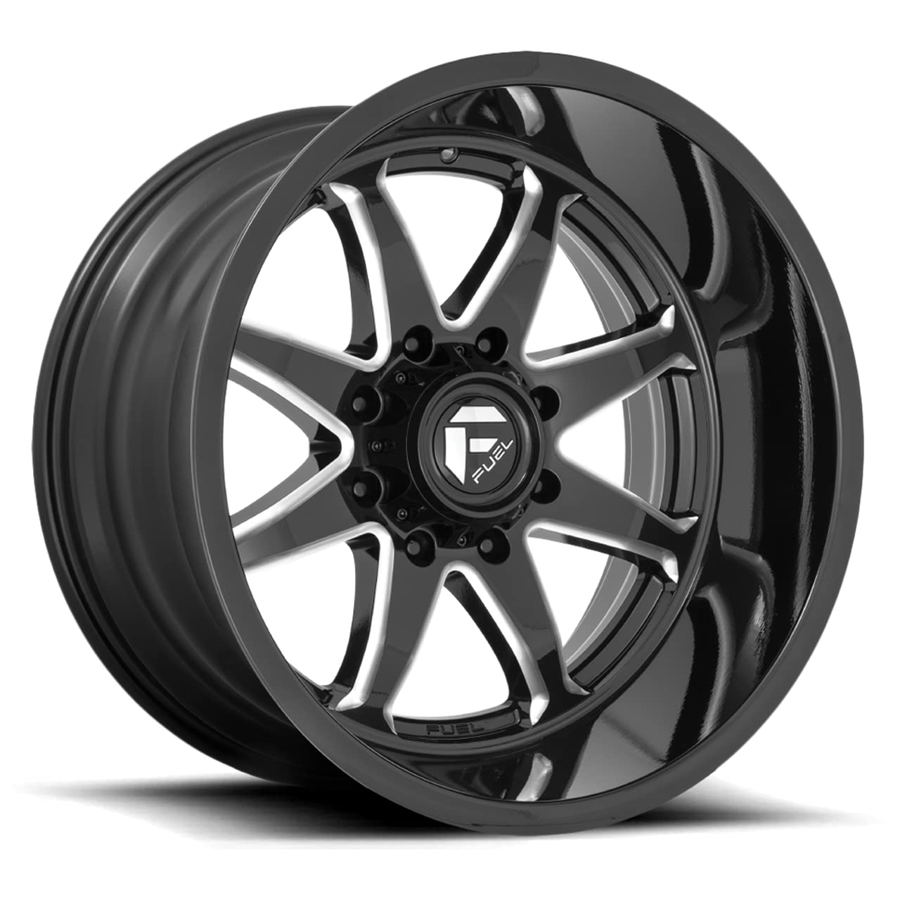20x9 D749 HAMMER, Bolt Pattern: 8x170/, Offset: 1, GLOSS BLACK MILLED, set of 1