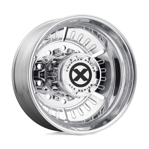 AO403 ATX ROULETTE Polished Wheel with Aluminum (24.5 x 8.25 inches /10 x 285 mm, -168 mm Offset)