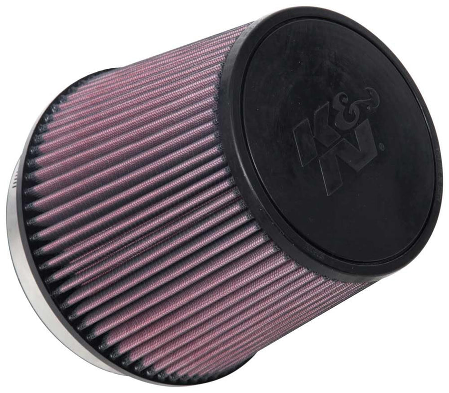 High-Flow K&N Original Lifetime Universal Clamp-On Air Filter: High Performance, Premium, Washable: Flange Diameter: 6 In, Filter Height: 6.5 In, Flange Length: 1 In, Shape: Round Tapered, RU-1014