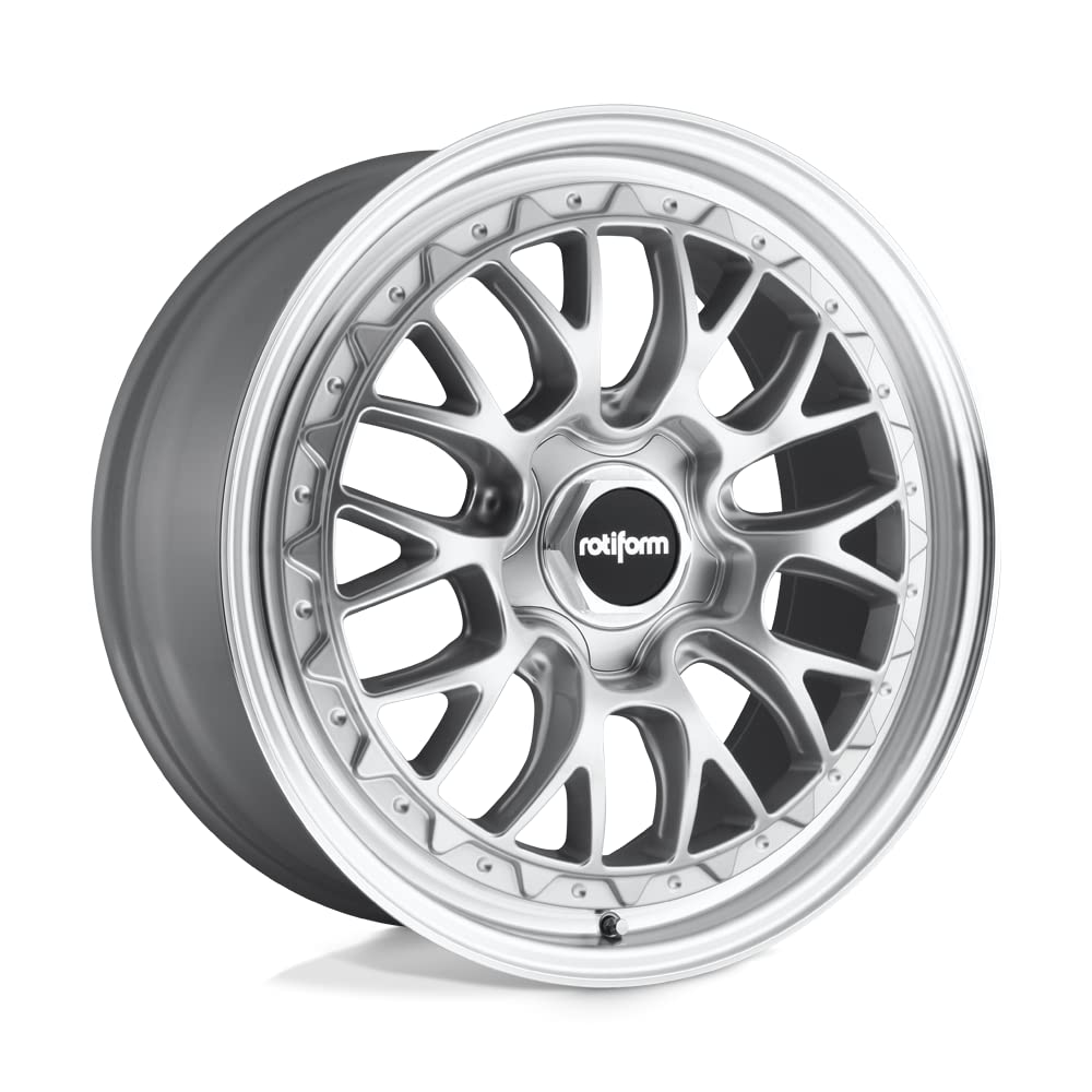 R155 Rotiform 18X9.5 5X100 GL-SLVR-MACH 25MM - R155189579+25