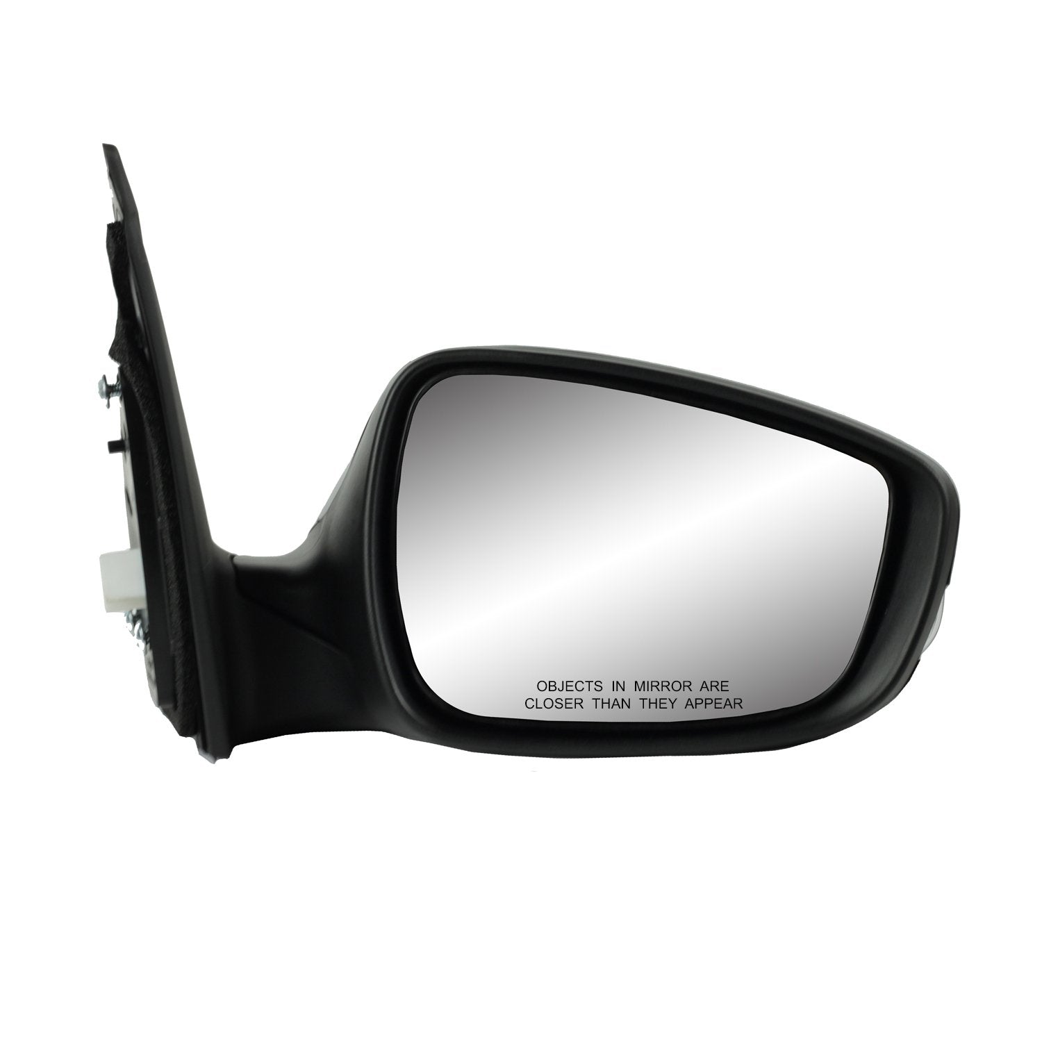 Fit System Side Passenger Mirror for Hyundai Elantra GT Model Only, Textured Black w/PTM Cover, w/Turn Signal, Foldaway, w/o spot Mirror, Heated Power