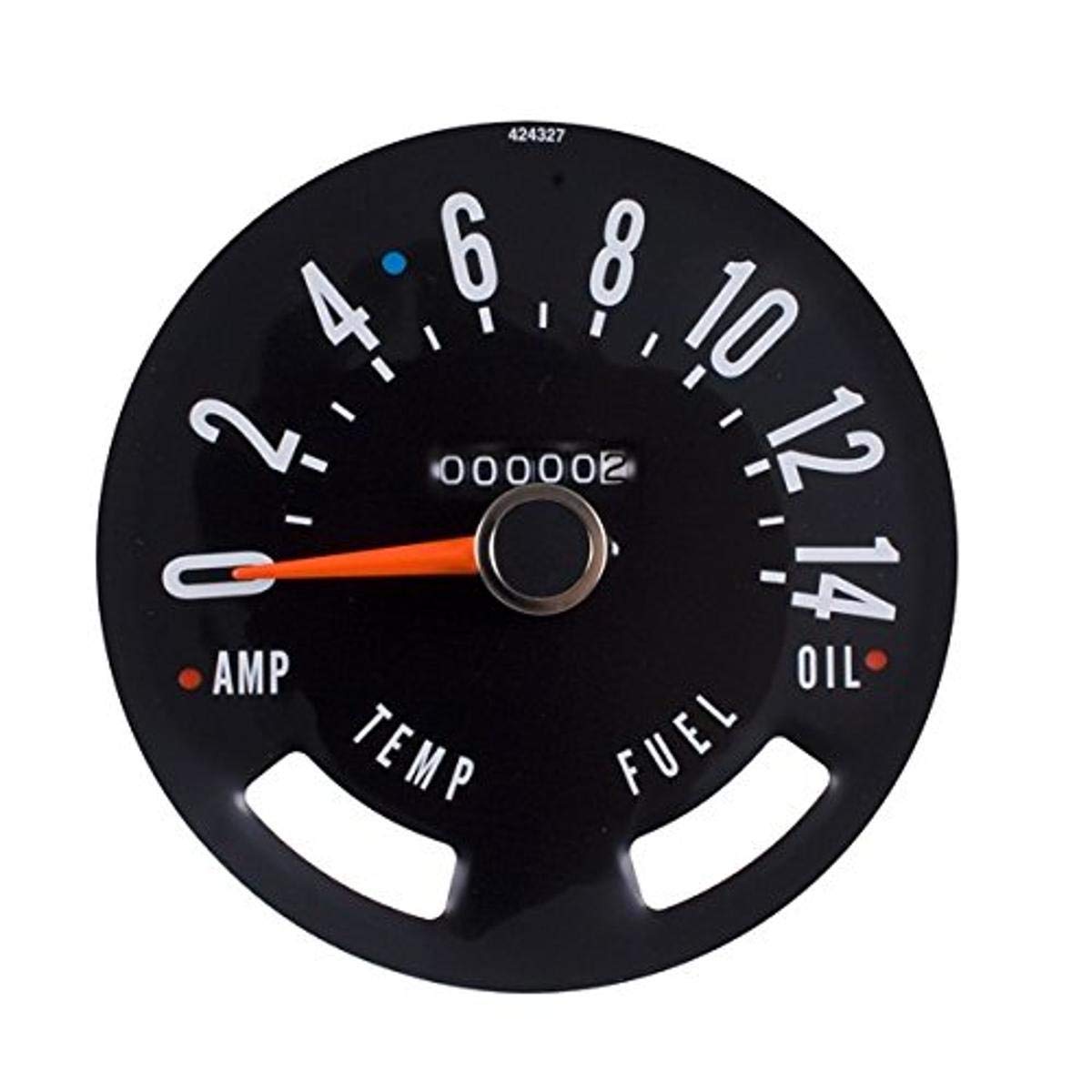 17207.02 | Omix | Speedometer Gauge, 0-140 KPH | OE Reference: 913374 | Fits 1955-1979 Jeep CJ5 / CJ6 / CJ3B / CJ7