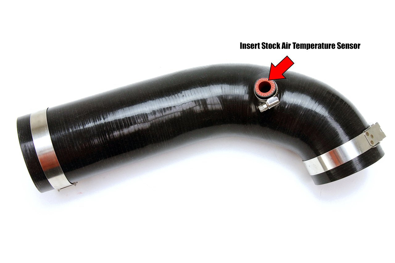 Black Silicone HPS Performance Air Intake Hose Kit Post MAF Tube Compatible with 2012-2017 Jeep Wrangler JK & Unlimited 3.6L V6, 57-1639-BLK