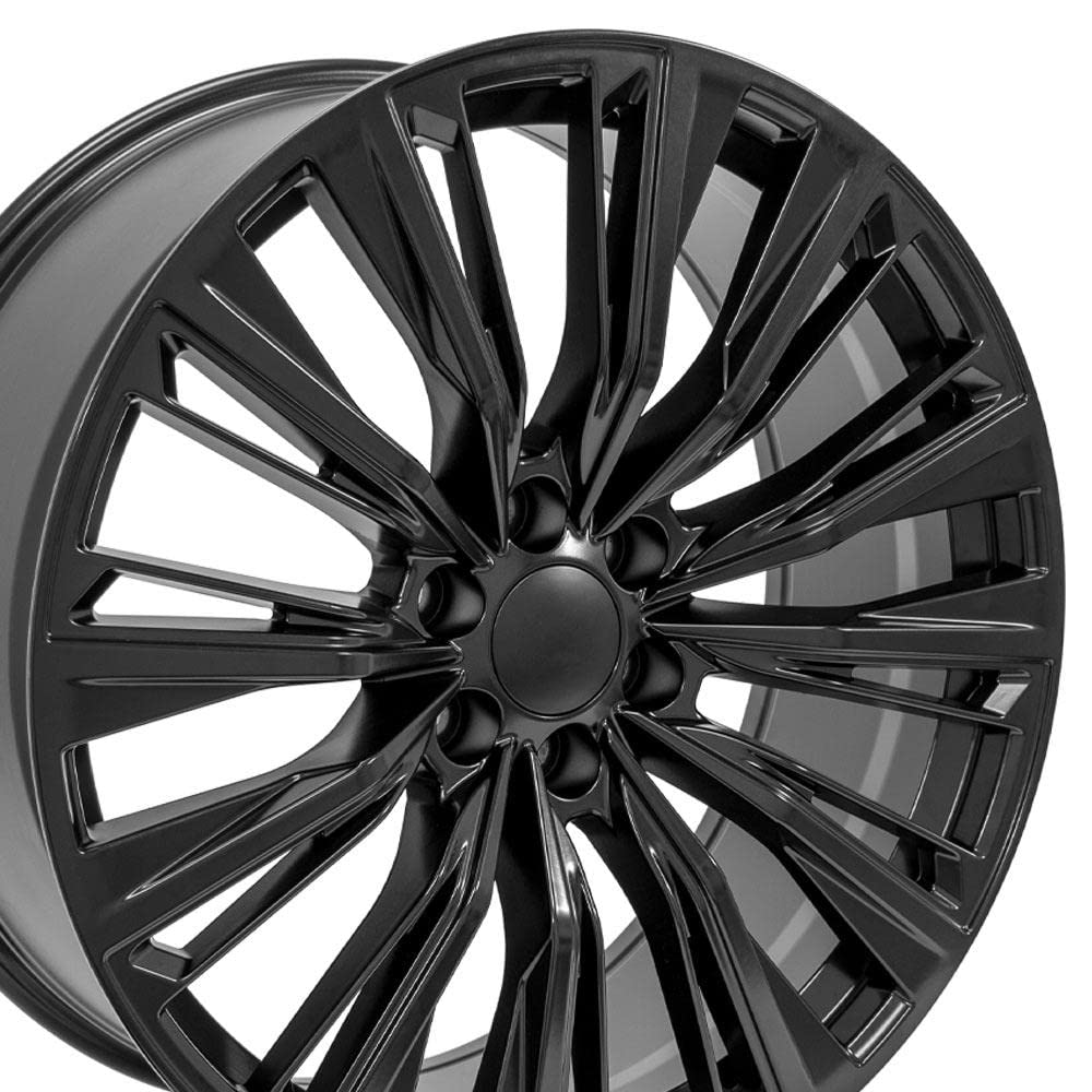 24 Inch OE Wheels CA93 Rim Fits Escalade-V Series Style 6x139.7 24x10 Satin Black - Hollander 4869 (1)