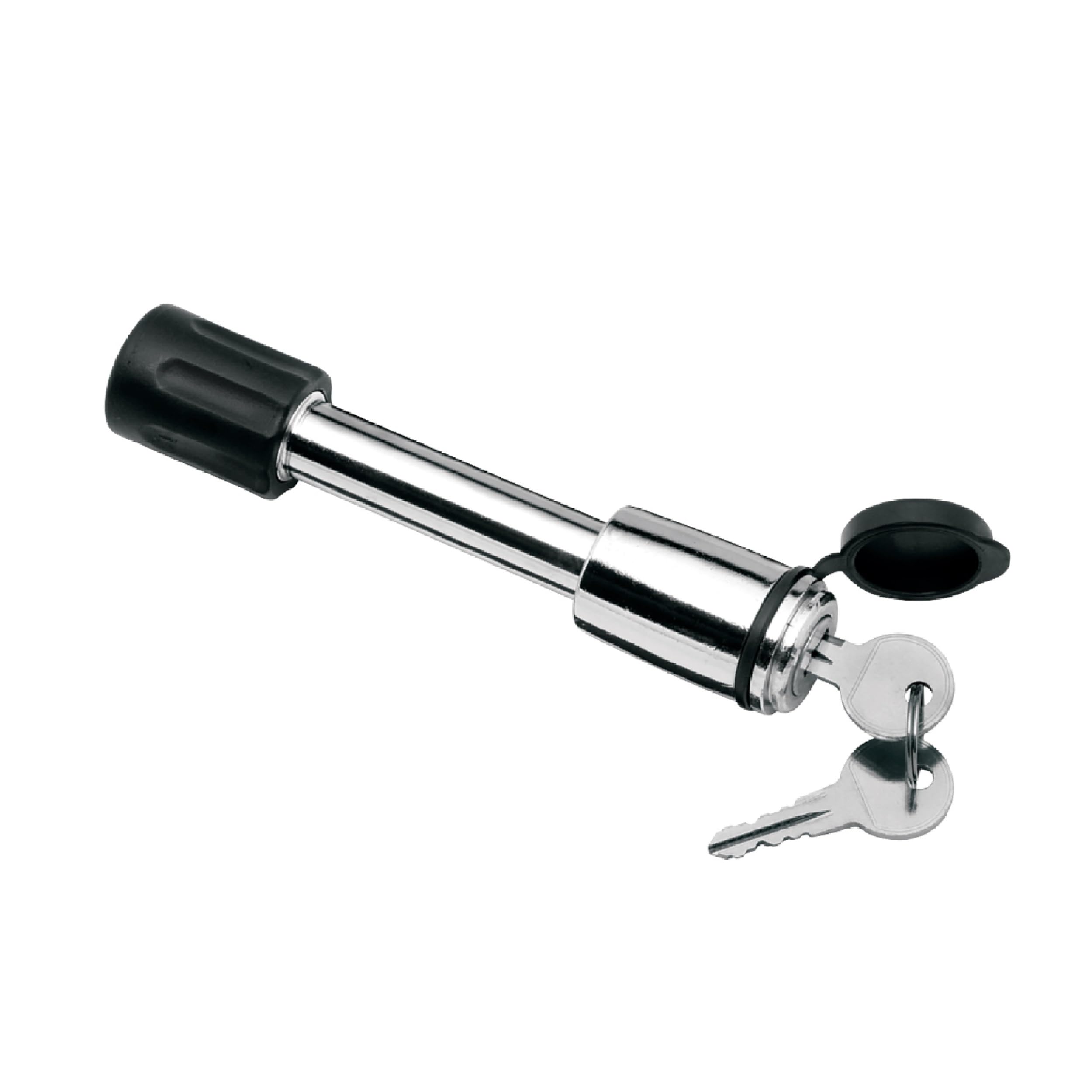 Draw-Tite Trailer Hitch Lock 63217KA, Fits 2 Inch Square Receiver, 5/8 Inch Pin Diameter, Keyed Alike