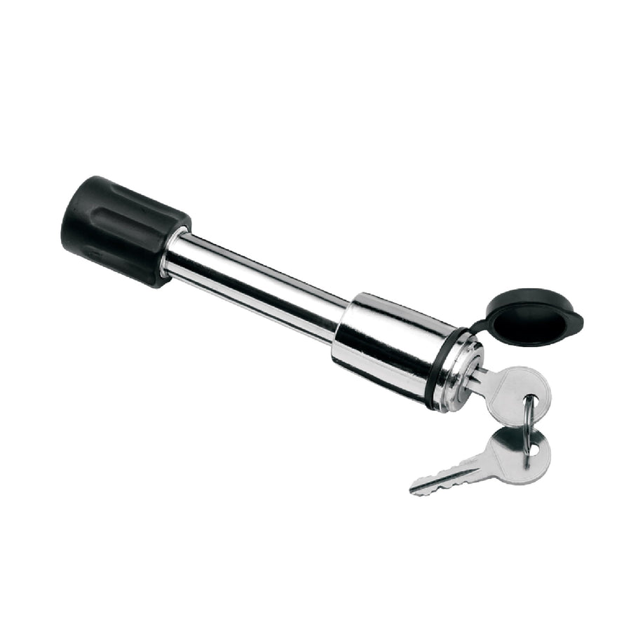 Draw-Tite Trailer Hitch Lock 63217KA, Fits 2 Inch Square Receiver, 5/8 Inch Pin Diameter, Keyed Alike