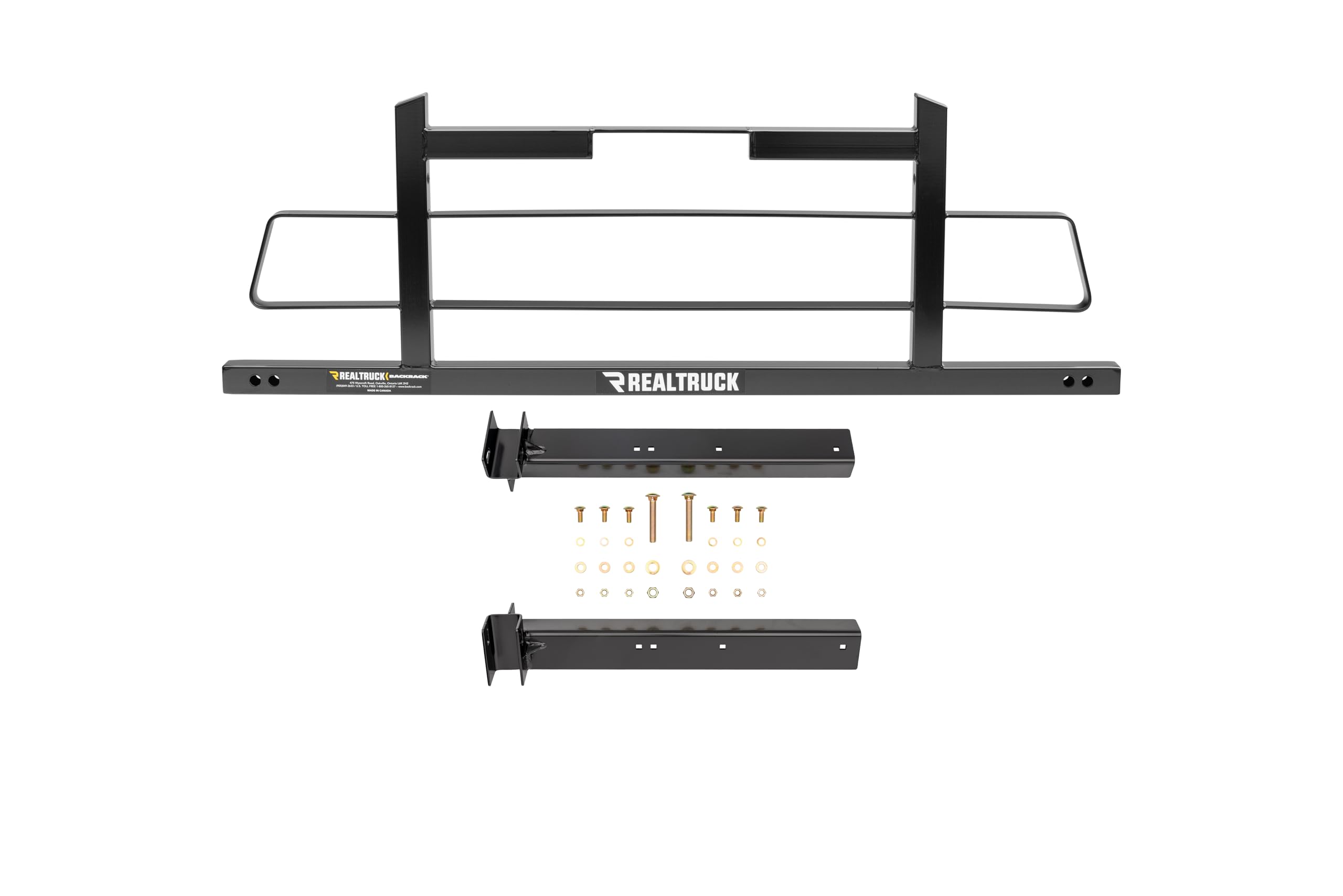 BACKRACK RealTruck Hardware Kit for use w/ 21" Toolbox, Low Profile, Black, N | 30124LP | Fits 2020-2025 Chevrolet/GMC Silverado/Sierra 2500/3500 HD