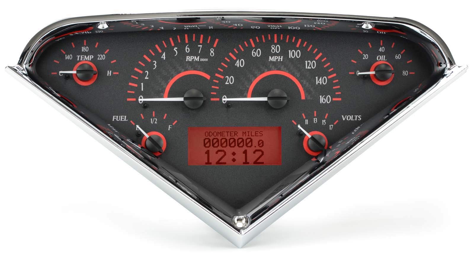 Carbon Fiber Face - Red Display 55-59 Chevy Truck VHX System