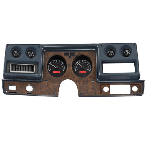 Chevy Chevelle / Monte Carlo VHX System, Black Alloy Style Face, Red Display 1973-77