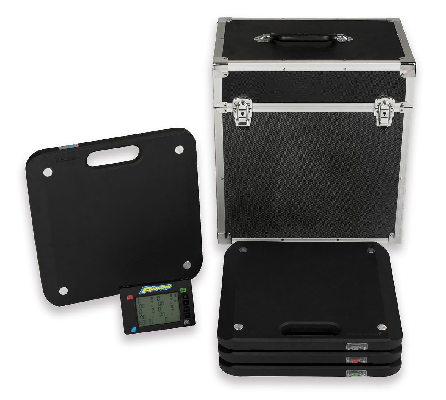 ProForm Slim Vehicle Scale, Electric, 15 in Square, 1750 Capacity Pad, Wireless, Case/Controller/Pads, Kit (TCI67644)