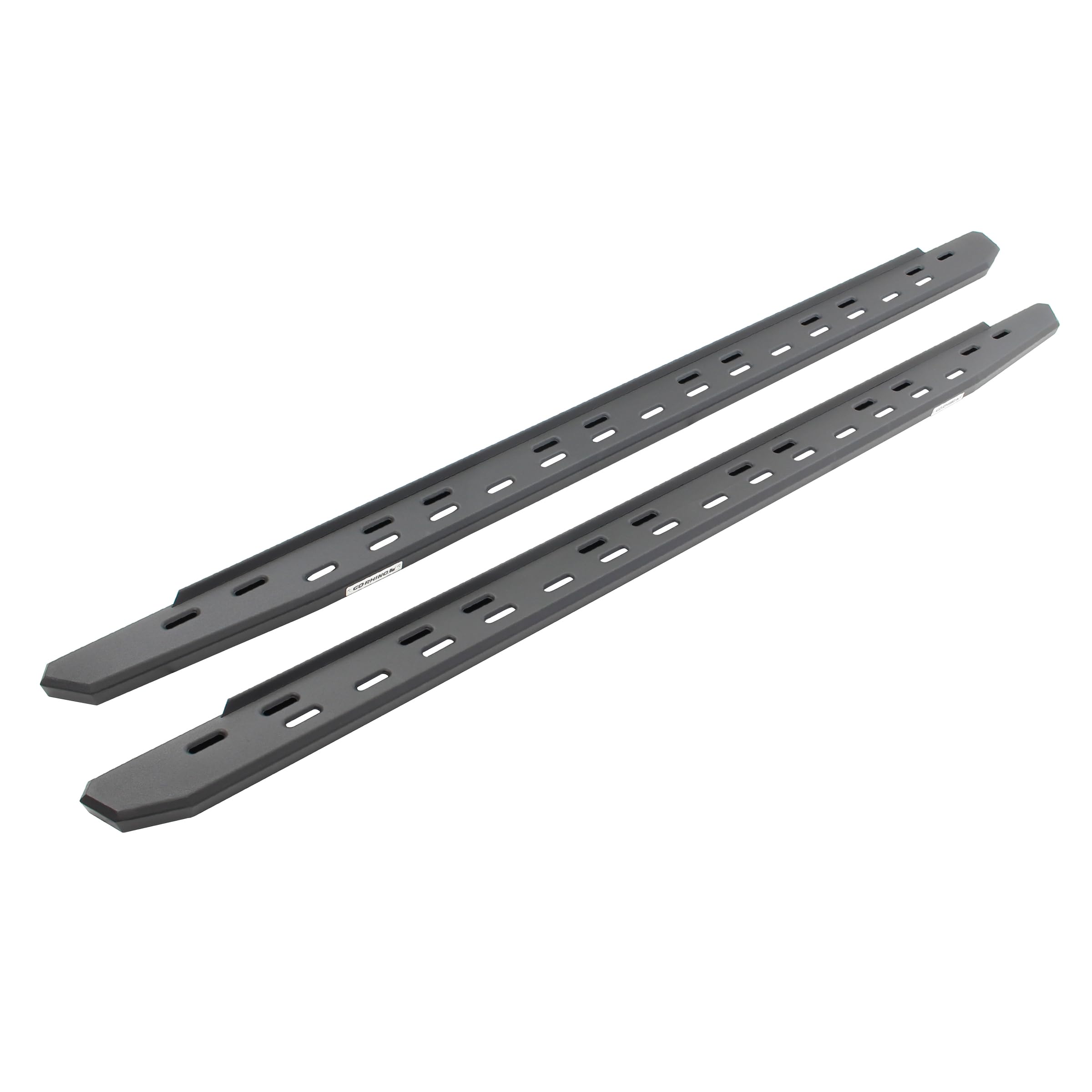 RB30 Slim Line Go Rhino Running Boards | 87", Galvanized Steel, Textured Black | 69600087SPC