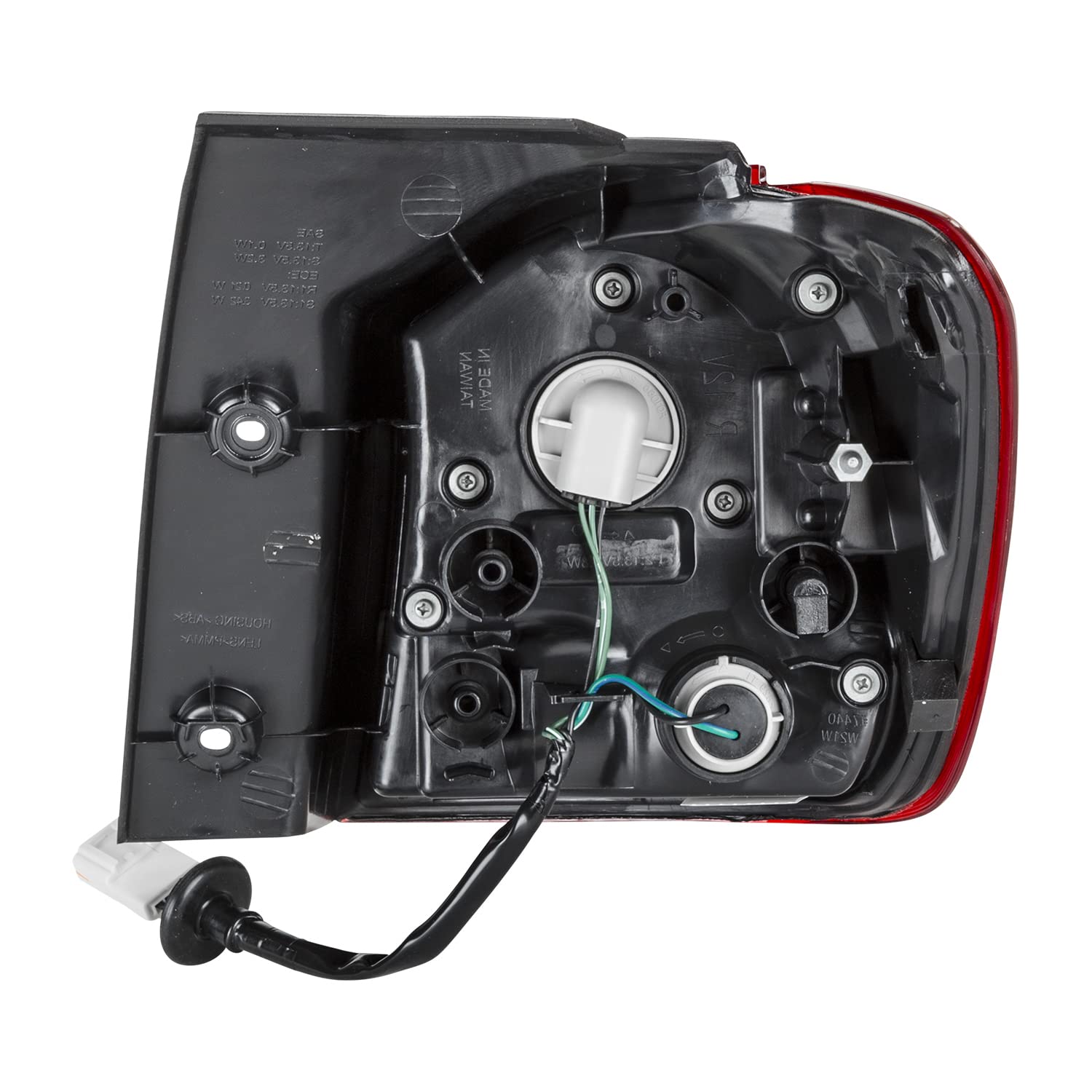 Left TYC Tail Light Assembly Compatible with 2011-2019 Mitsubishi Outlander