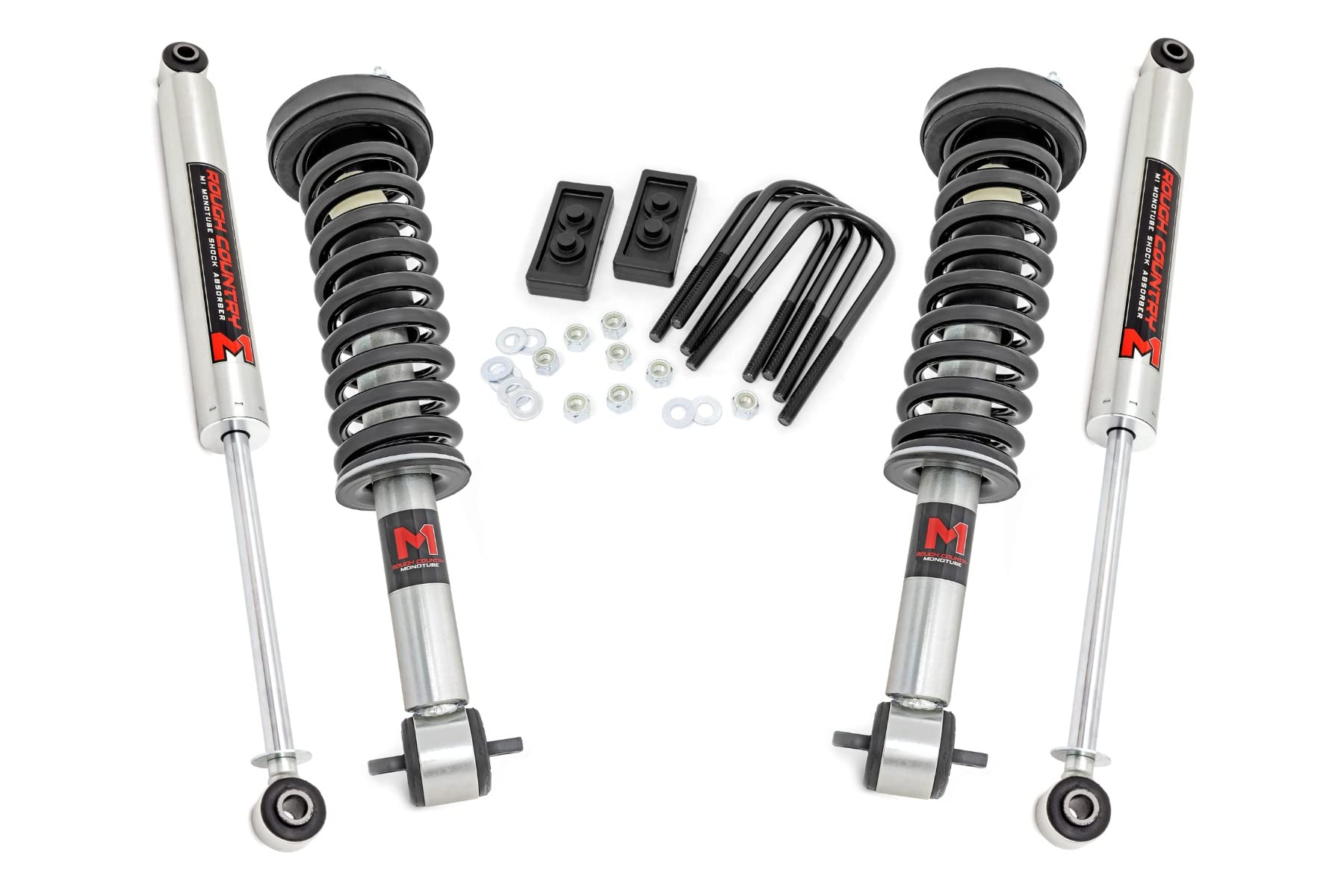 2" Rough Country Leveling Kit w/M1 Struts for 2014-2020 Ford F-150 4WD - 50040