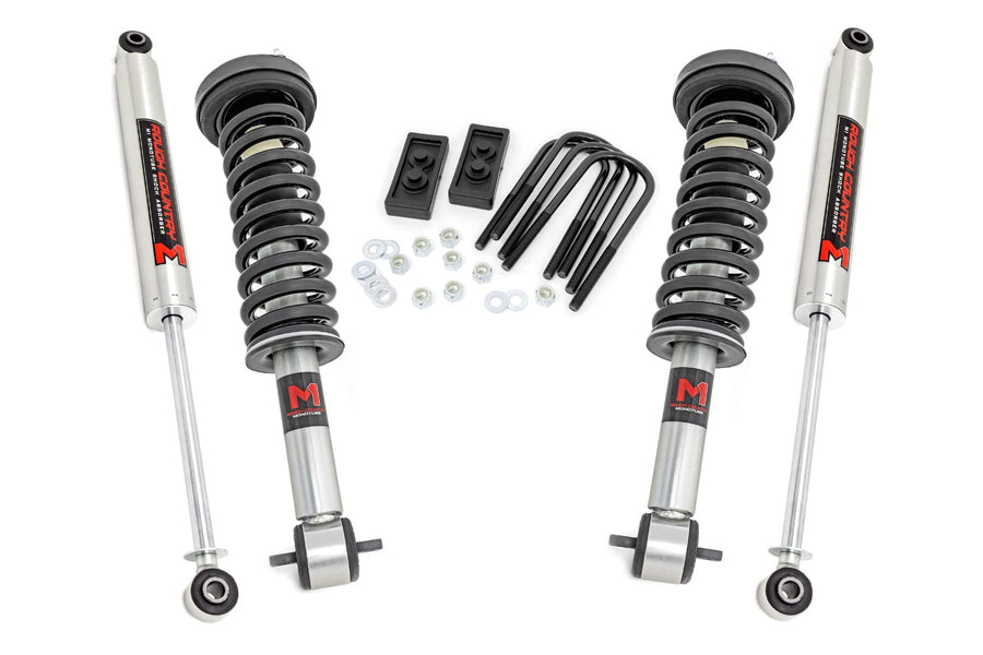 2" Rough Country Leveling Kit w/M1 Struts for 2014-2020 Ford F-150 4WD - 50040