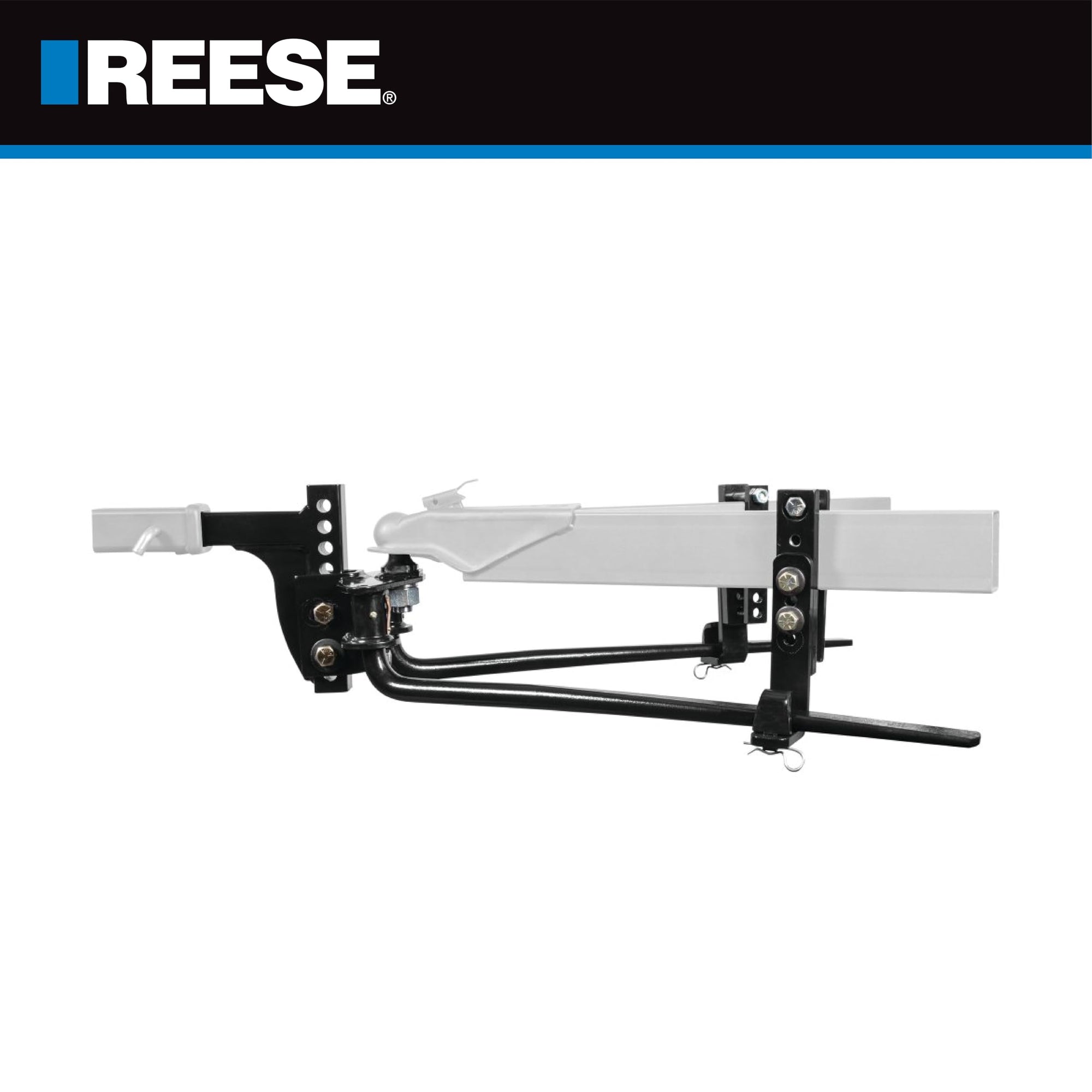 Integrated Sway Control Reese 49911 Weight Distribution Kit, 6,000 lbs. Capacity, Shank Included