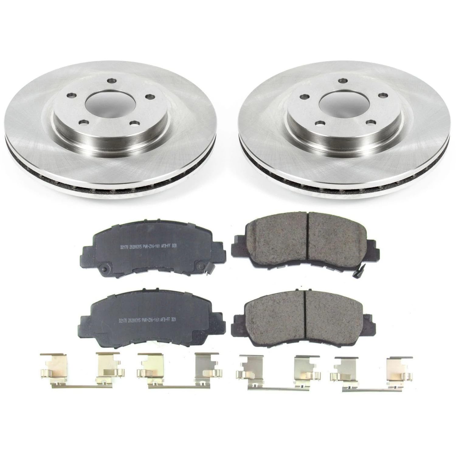 Power Stop KOE8424 Front Replacement Brake Kit-OE Brake Rotors & Ceramic Brake Pads For Mitsubishi Eclipse Cross 2018-2020 [Model Specific]