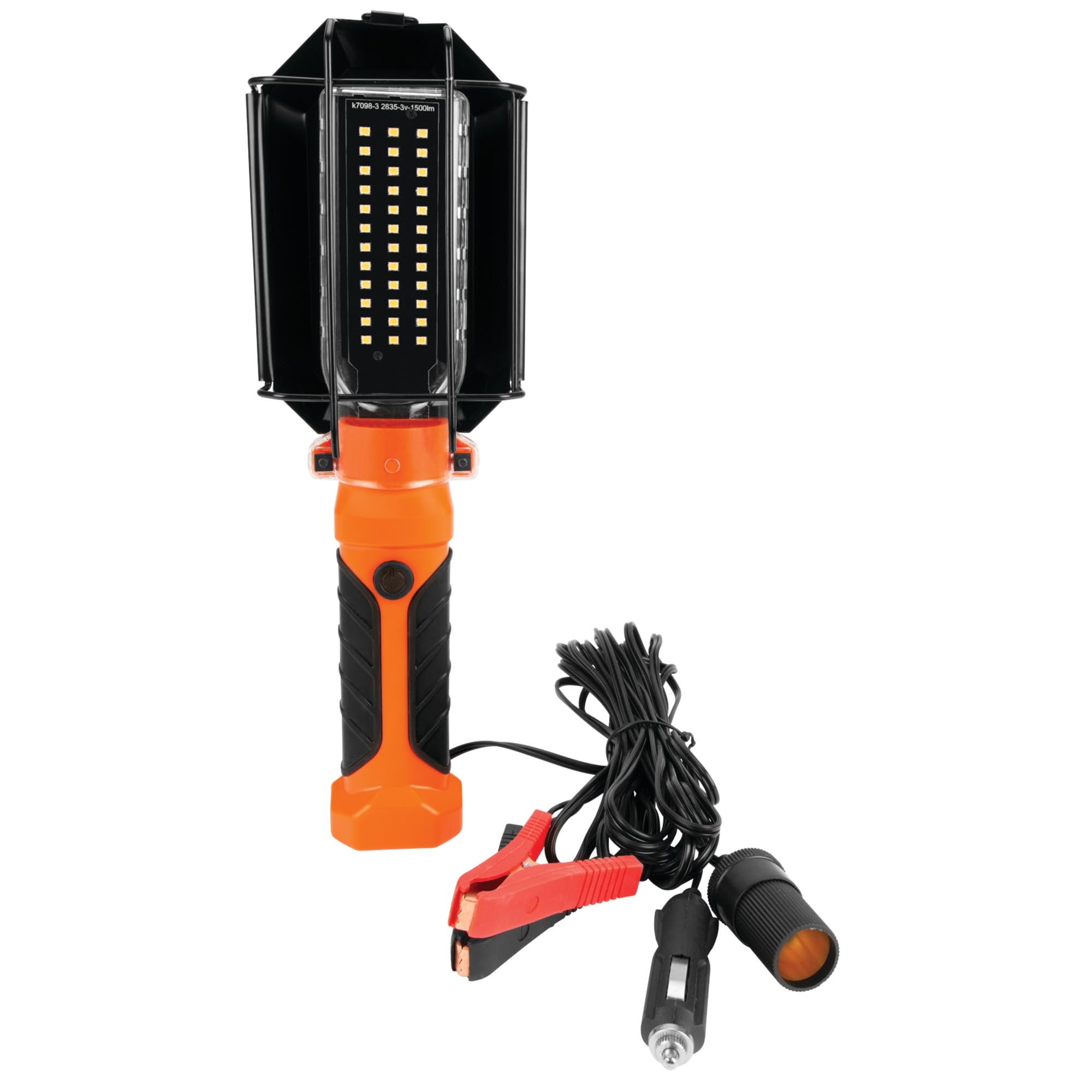 LED Drop Light Performance Tool W2238 with Magnetic Bracket and USB Port, 1600 Lumens, 20ft Cord, Battery Clamp Adapter, Impact Resistant Handle