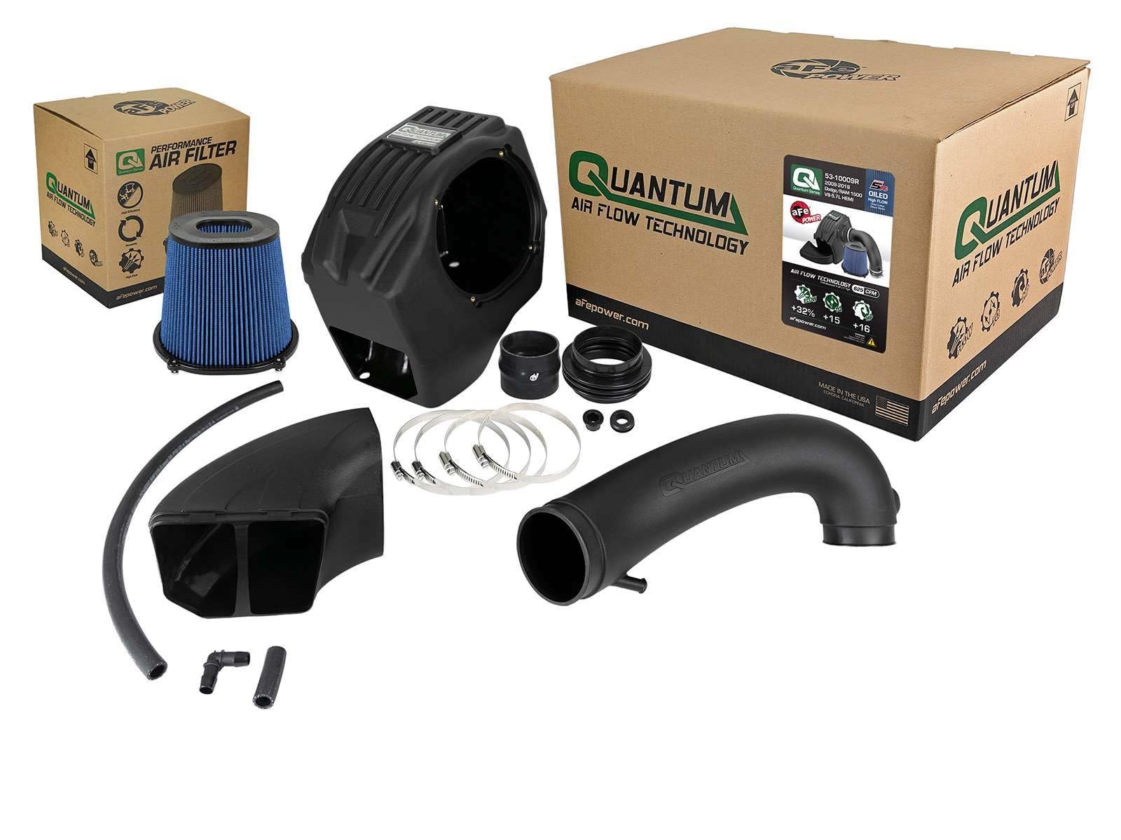 Cold Air Intake System aFe POWER w/Pro 5R Filter, #53-10009R, Black